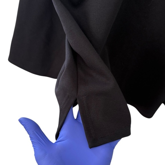 Eileen Fisher black crew neck top Plus size 1X - Picture 4 of 11